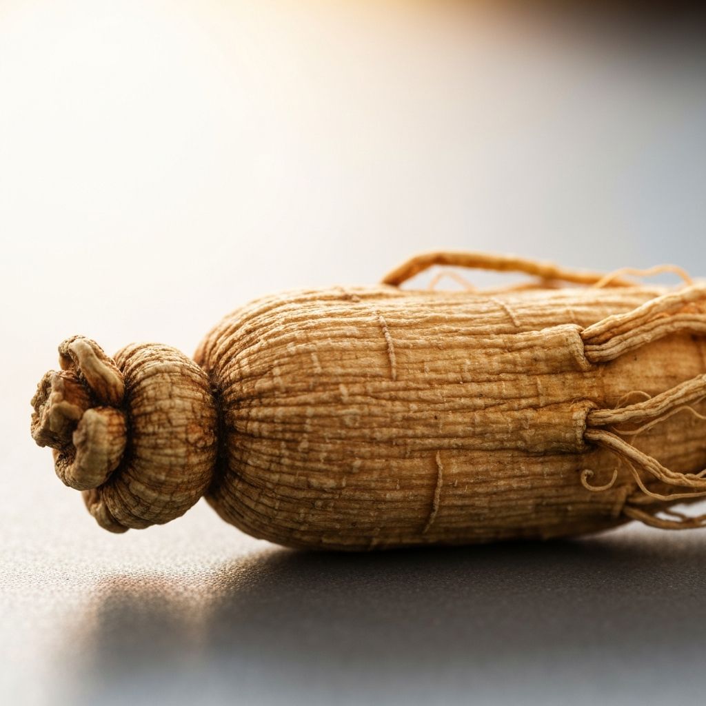 Dried ginseng root